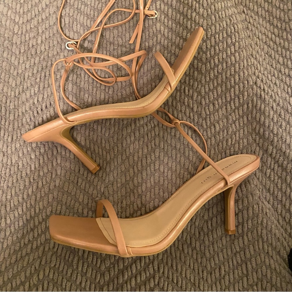 Strappy Nude Heel